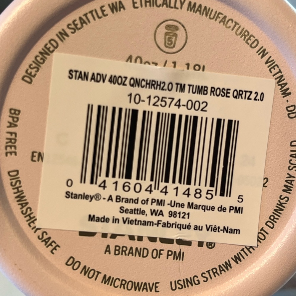 Stanley 40 oz Rose Quartz with Handle - Picture 8 of 13
